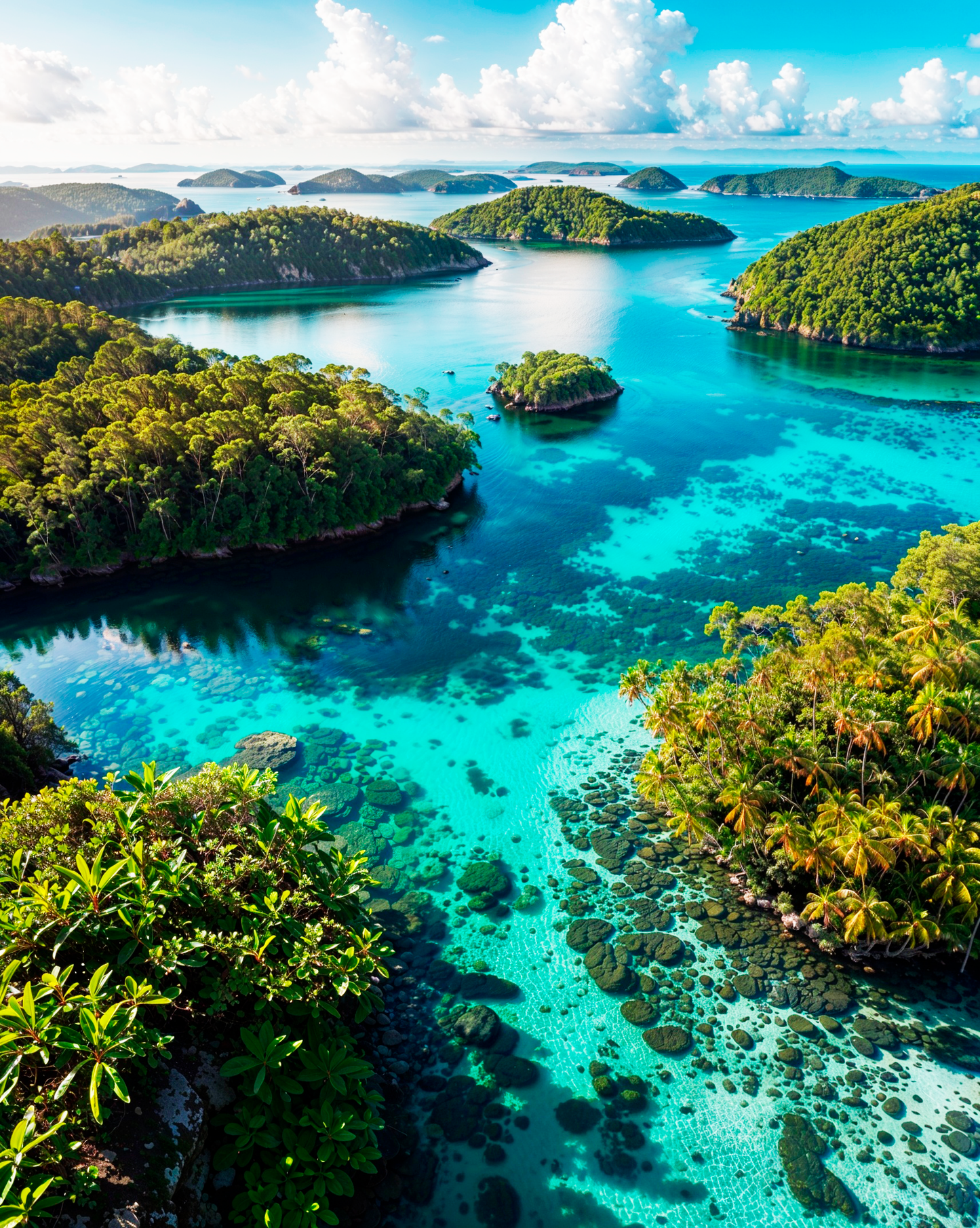 Paysage bleue