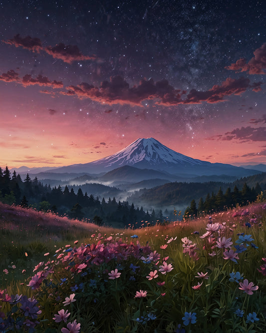 Montagne en neige